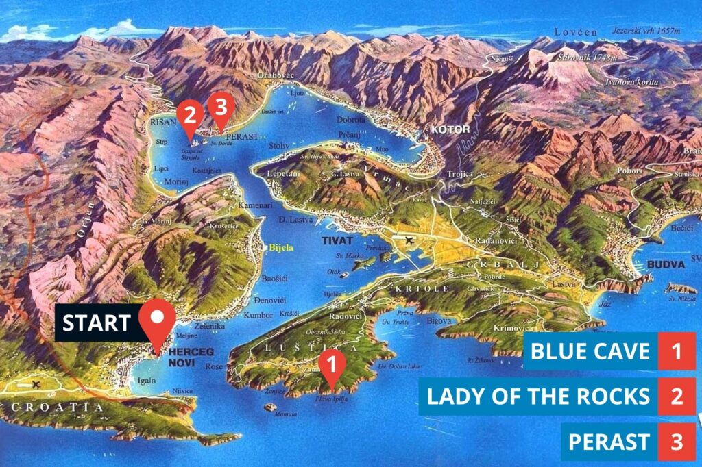 Private tour Blue Cave - Our Lady of the Rocks - Perast